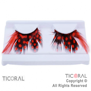 PESTA�AS ROJO Y NEGRO FANTASIA HS3632-2 x 1